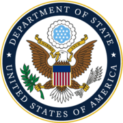 Amerikanische Botschaft US Embassy logo
